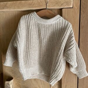 OAT Cream Knit Sweater 100% cotton